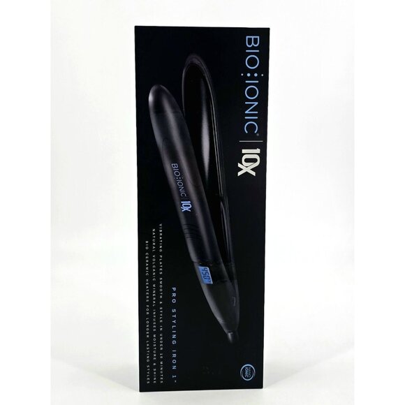 Bio Ionic 10X Styling Iron 1" Hair Straightener Moisturizing Heat Technology New - Picture 6 of 15